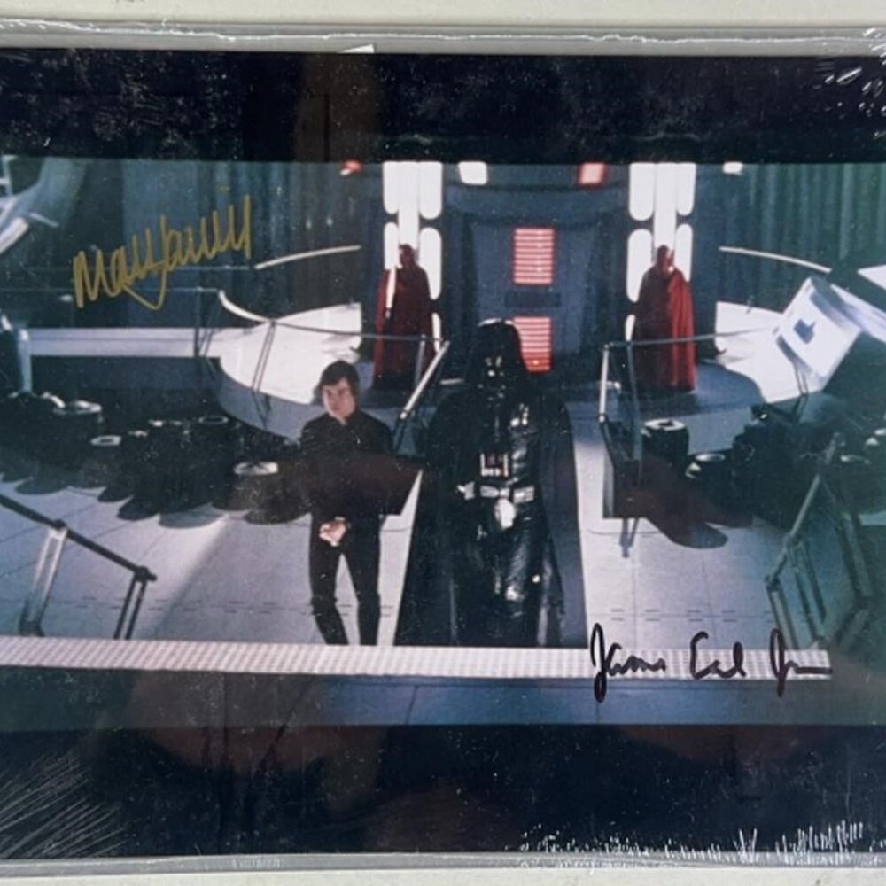 Mark Hamill & James Earl Jones Signed Star Wars 8x10 Photo w/ COA